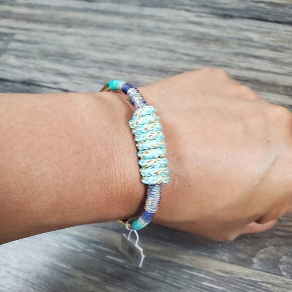 Kendra Scott Women Masie Mint Mix Paracord Cuff BRACELET Size S/M NEW WITH TAG - Picture 6 of 7